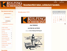 Tablet Screenshot of kolping-schierling.de